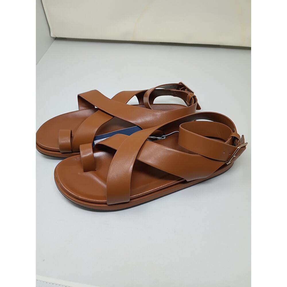 Universal Thread Matilda Cognac Ankle Wrap Sandal… - image 3